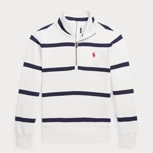 Polo by Ralph Lauren Boy’s Striped Cotton Interlock Pullover SZ 8